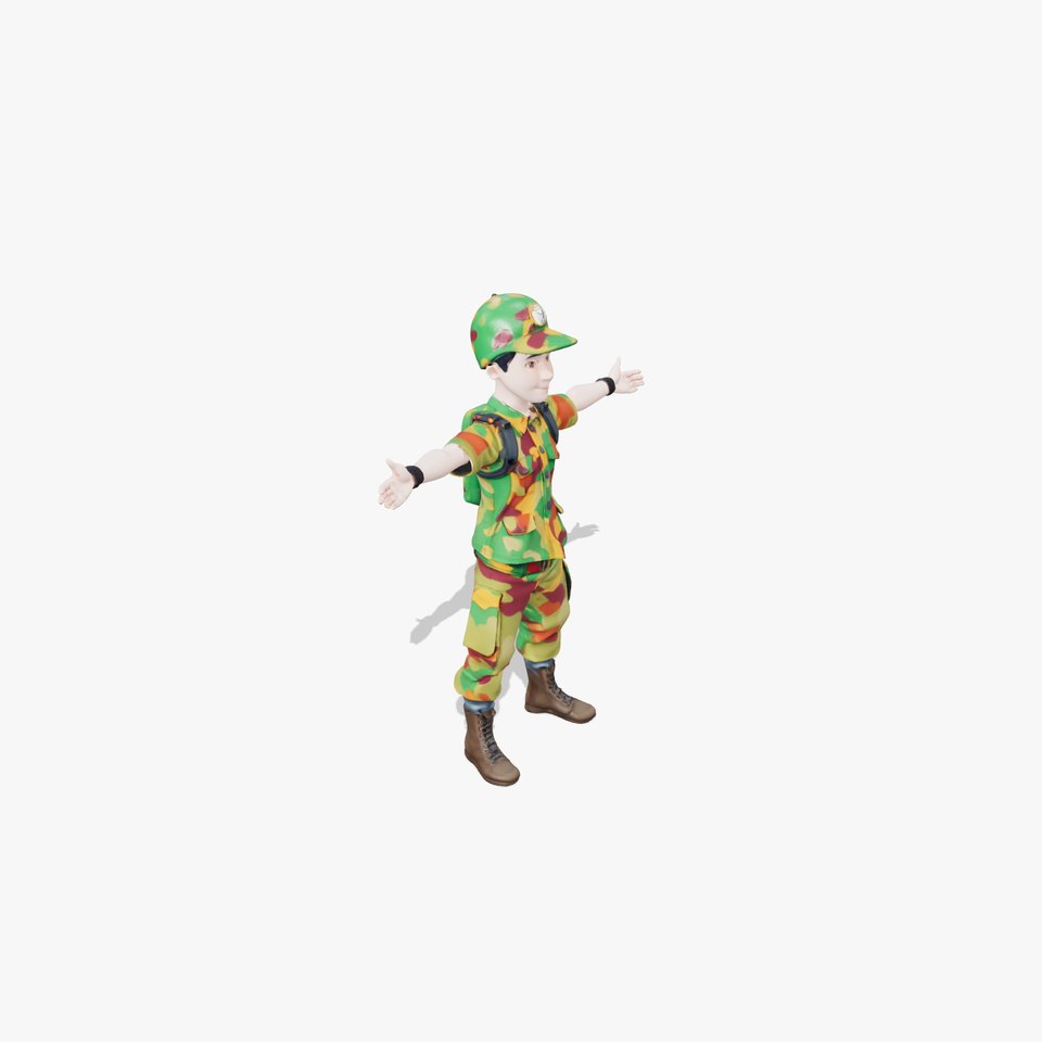 Camouflage Soldier Character model pack